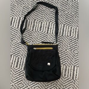 Haiku Jaunt 2 Black Blossom Nylon Crossbody